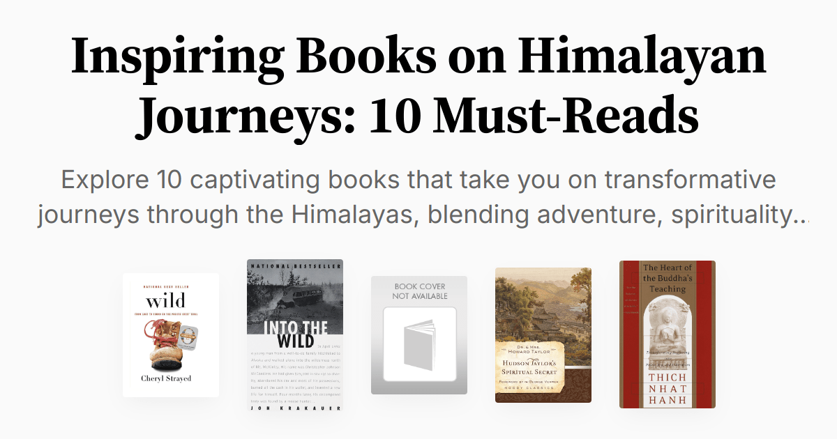 Inspiring Books on Himalayan Journeys 10 MustReads Summary & Audio