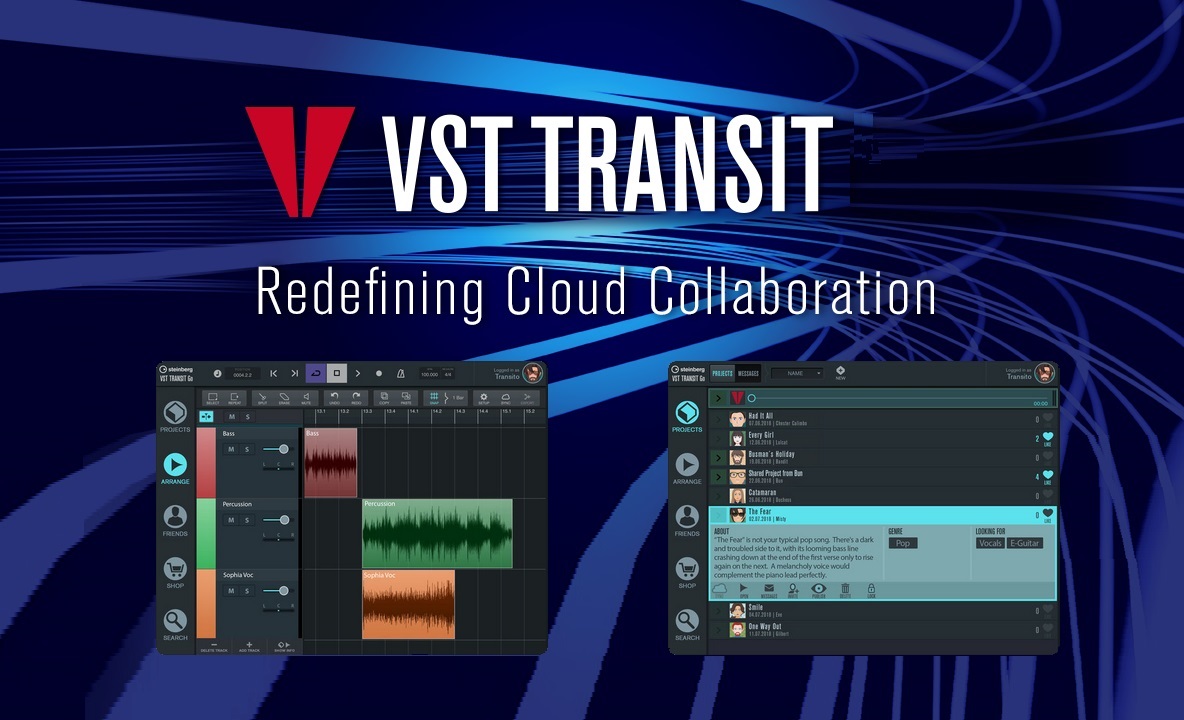 Steinberg VST Transit permite ahora la colaboración remota entre