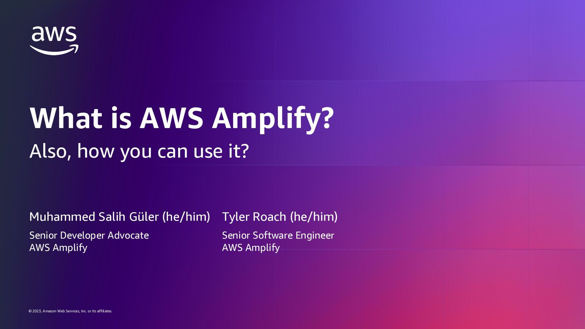What is AWS Amplify KotlinConf Speaker Deck