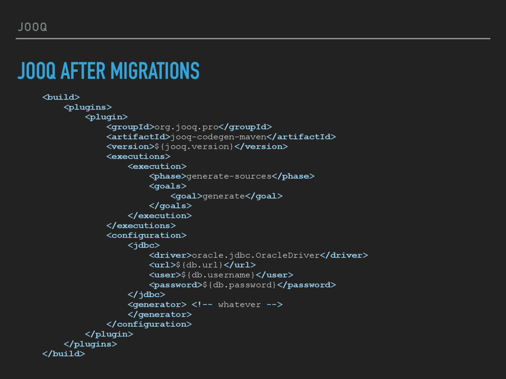 Database centric applications with Spring Boot and jOOQ Speaker Deck