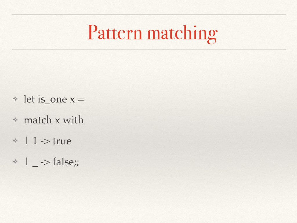 A brief introduction to OCaml Speaker Deck