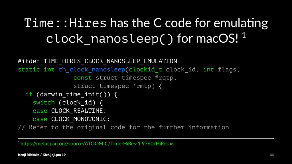How I discover a working implementation of clock_nanosleep() for macOS
