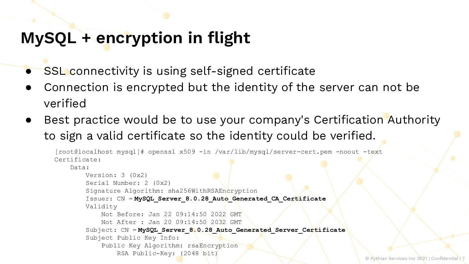 Encrypting binary (and relay) logs in MySQL Speaker Deck