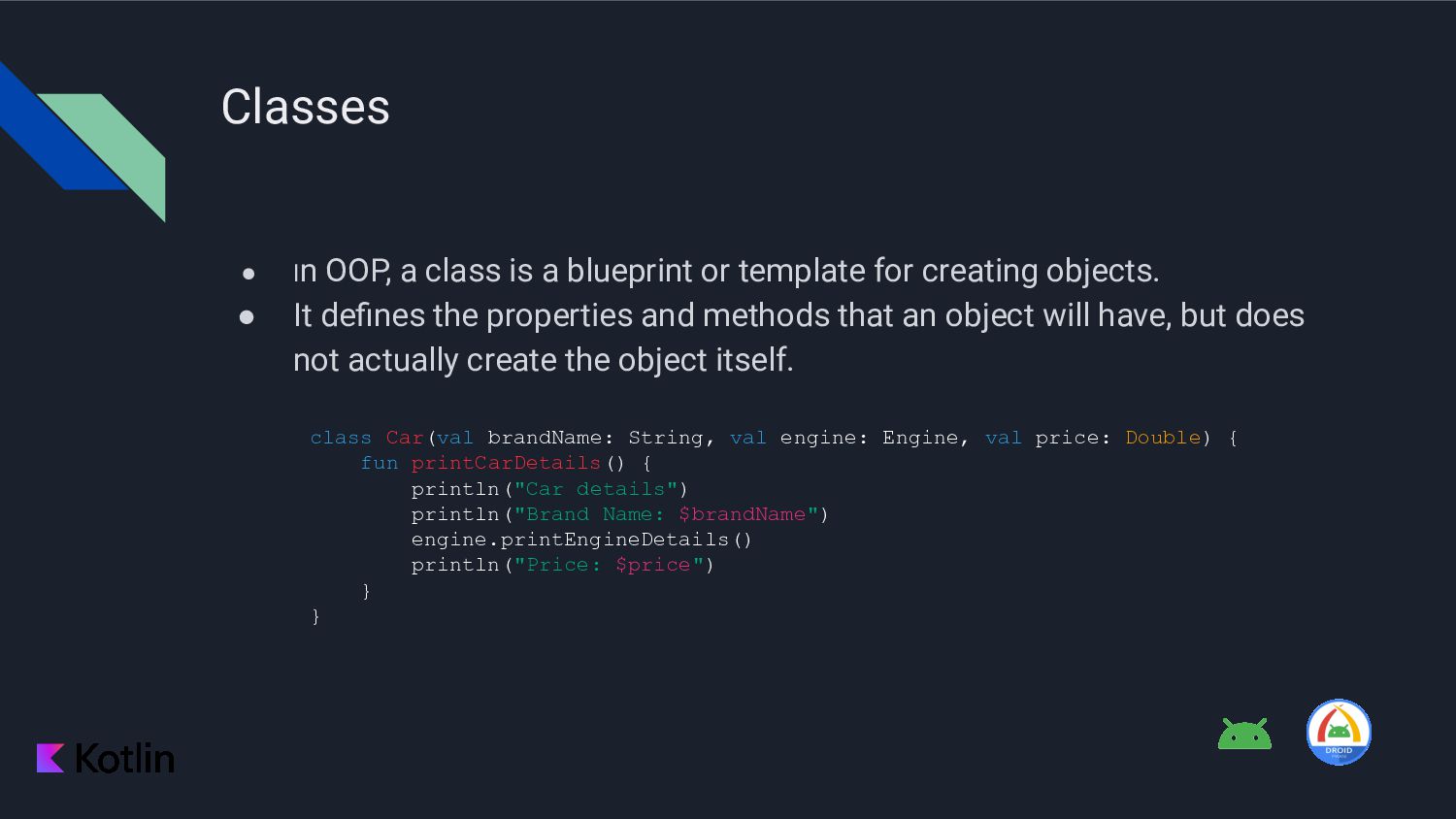 Kotlin Object Oriented Programming Speaker Deck