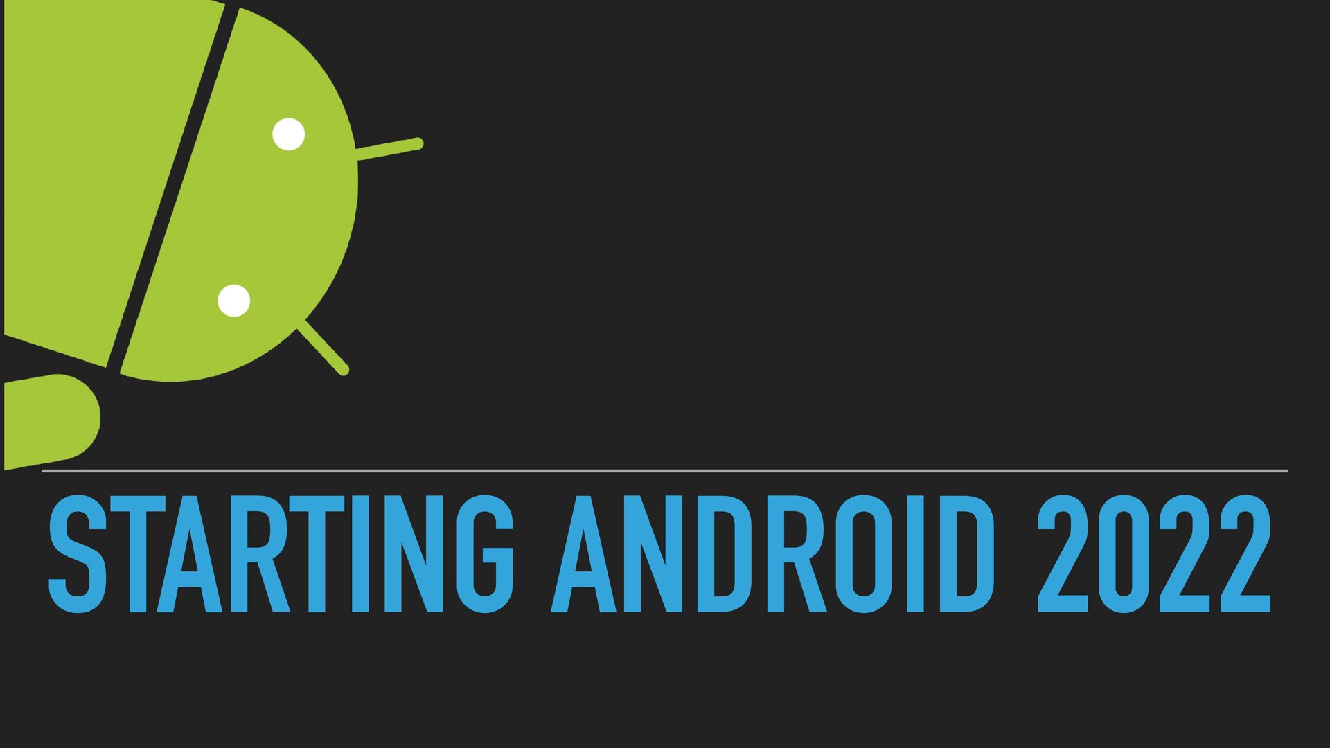 Starting Android 2022 Speaker Deck