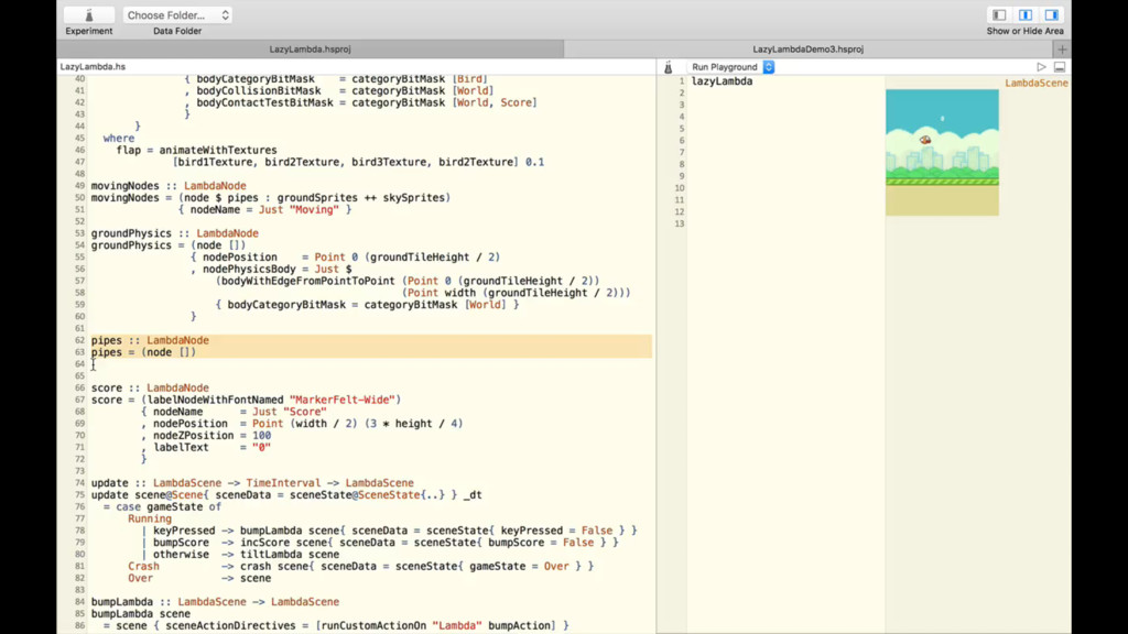 Haskell SpriteKit — A Purely Functional API for a Stateful Animation