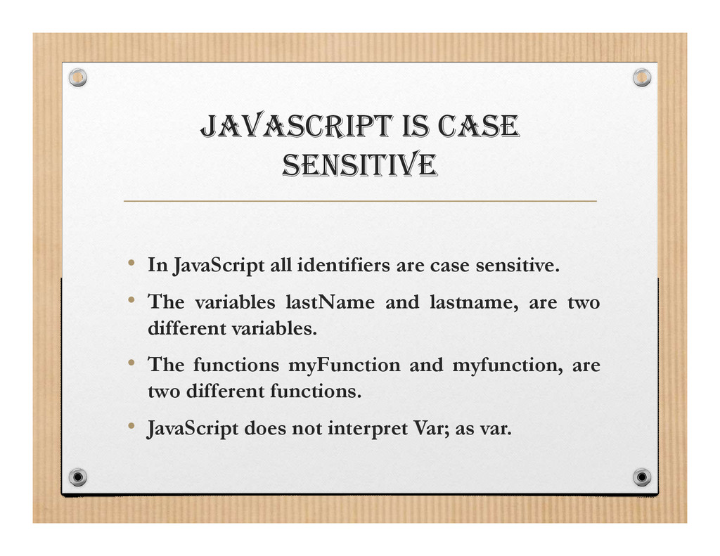 32 Is Javascript Case Sensitive Modern Javascript Blog