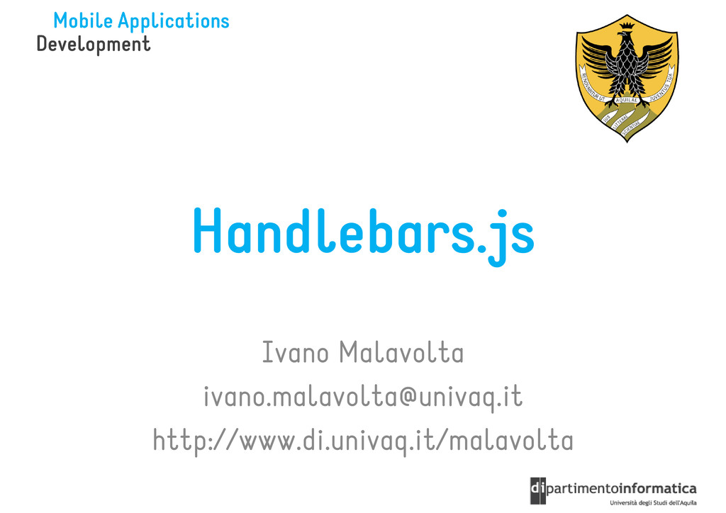 Handlebars.js Speaker Deck