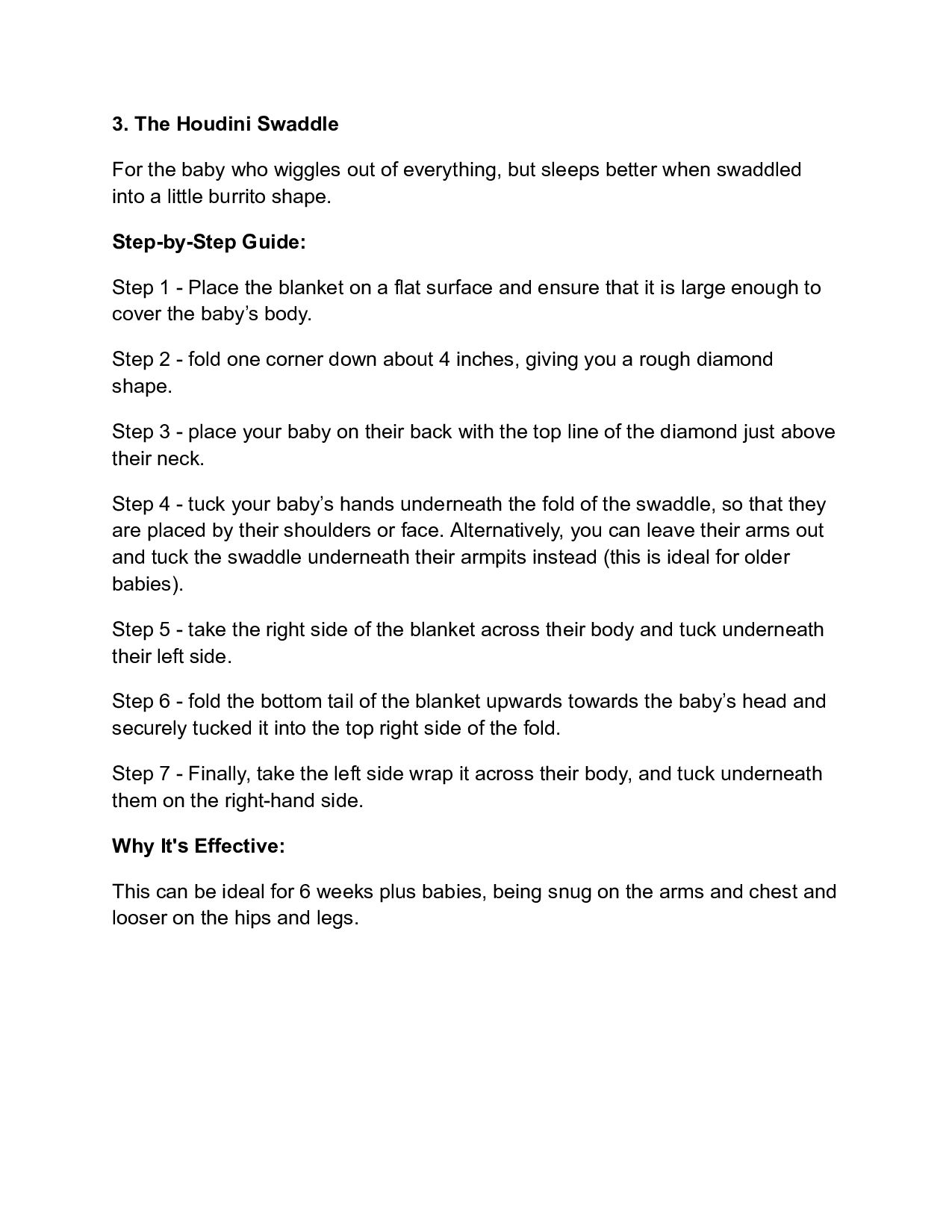 4 Best Ways on How to Swaddle a Newborn Baby Sprootbaby Speaker Deck