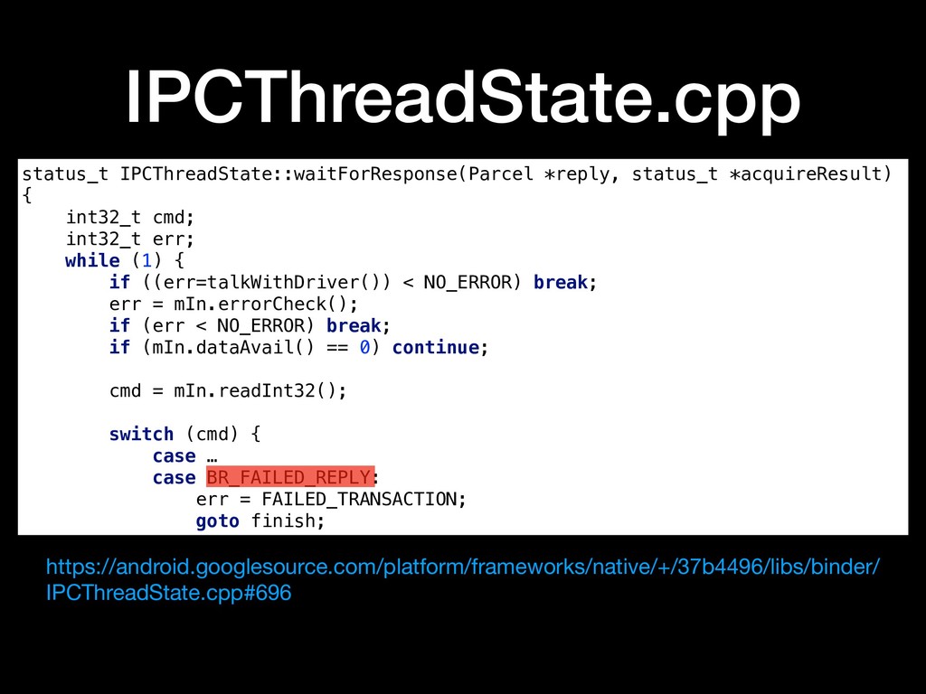 Chasing TransactionTooLargeException in The Wild Speaker