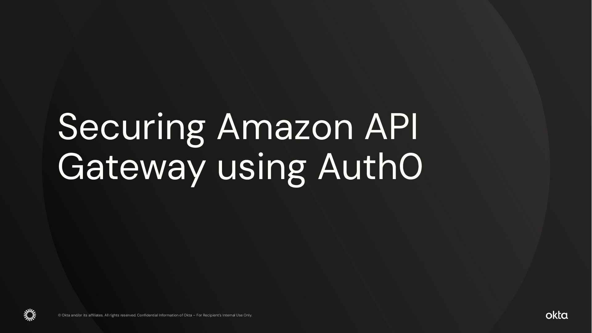 Securing Amazon API Gateway using Auth0 Speaker Deck