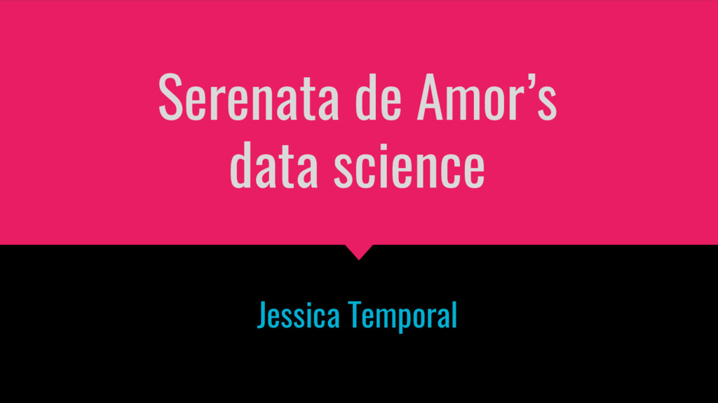 Serenata de Amor's data science Speaker Deck