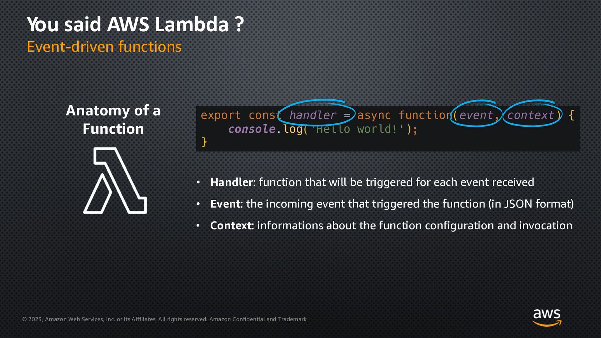 When to use a Lambda function? And when not?! Speaker Deck
