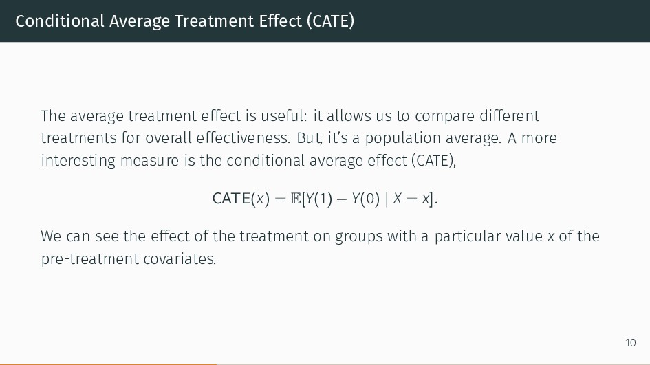 Modeling Heterogeneous Treatment Effects with R Speaker Deck