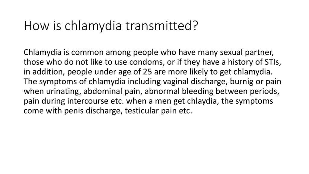 Can chlamydia be cured Speaker Deck