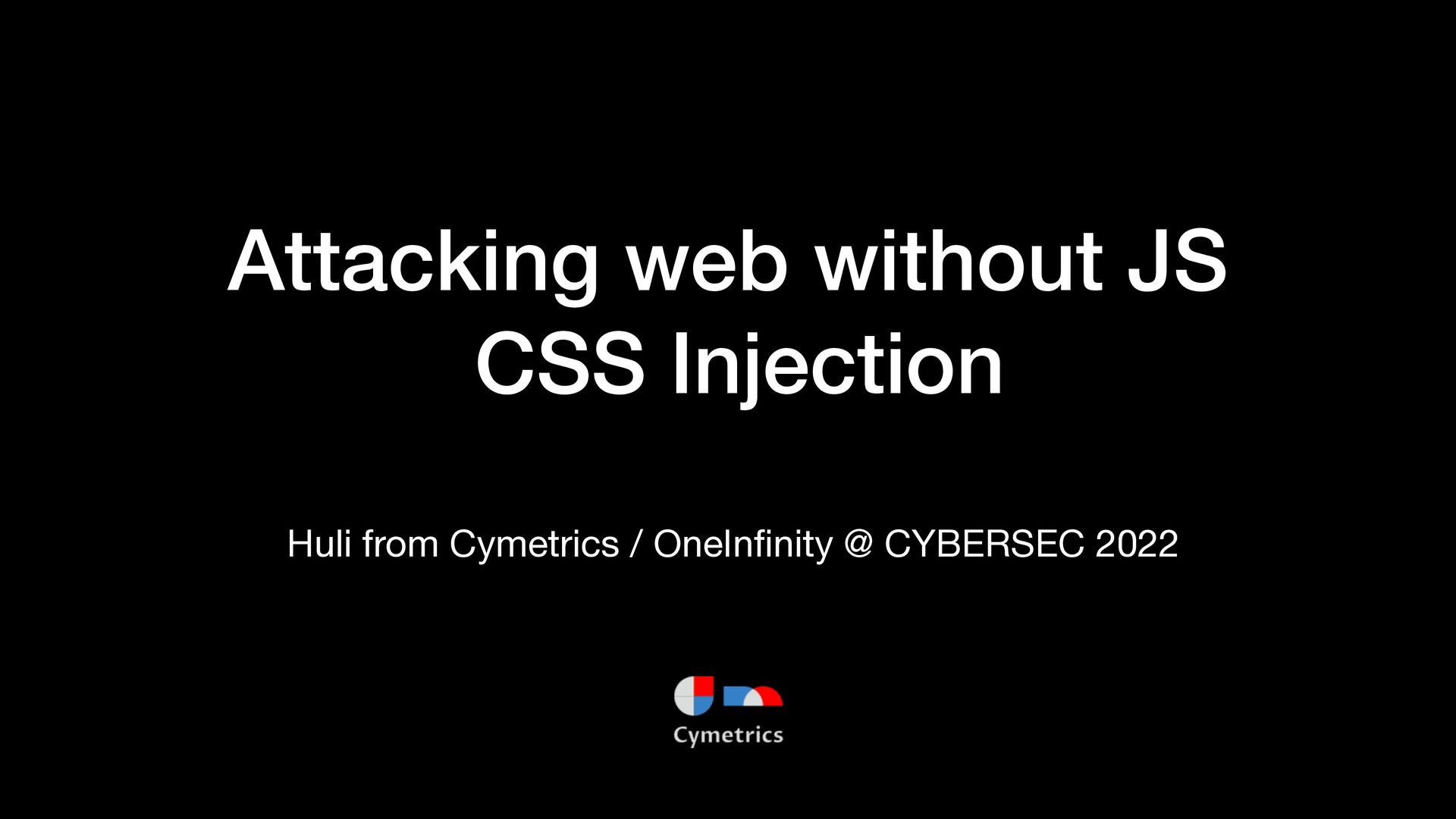 Attacking web without JS CSS injection Speaker Deck