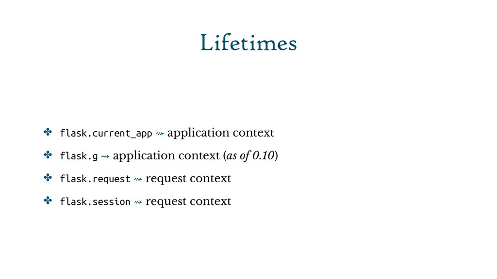 Advanced Flask Patterns Speaker Deck
