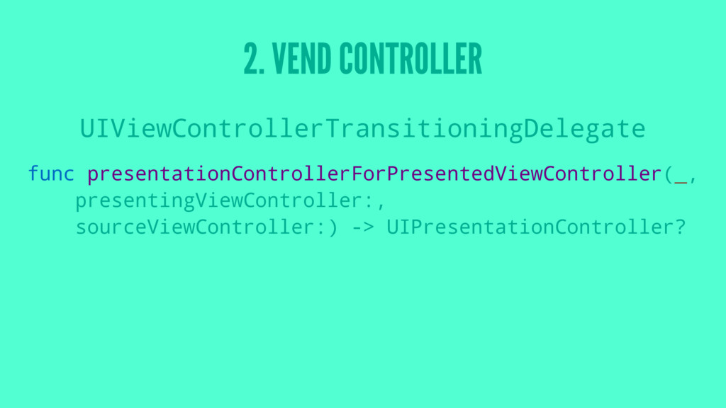 Swifty View Controller Presenters Speaker Deck