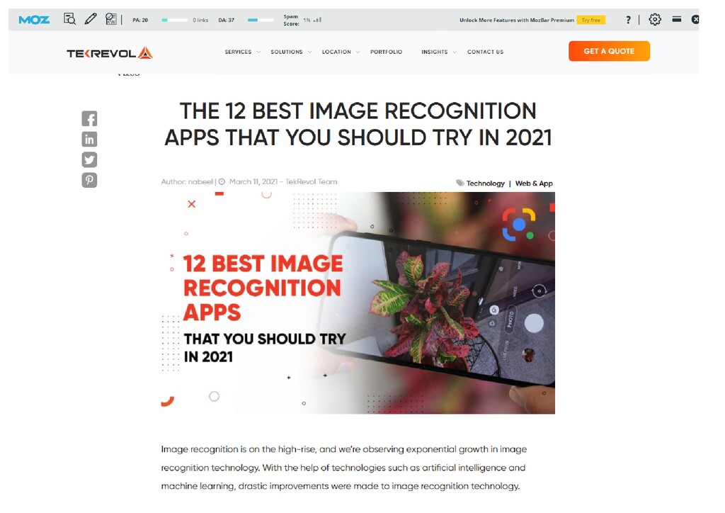 THE 12 BEST IMAGE RECOGNITION APPS THAT YOU SHOULD TRY IN 2021