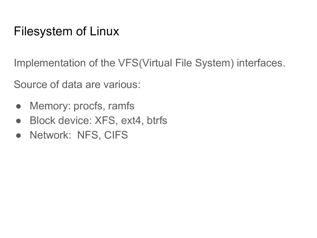 Understanding Filesystem using gofuse, from scratch Speaker Deck