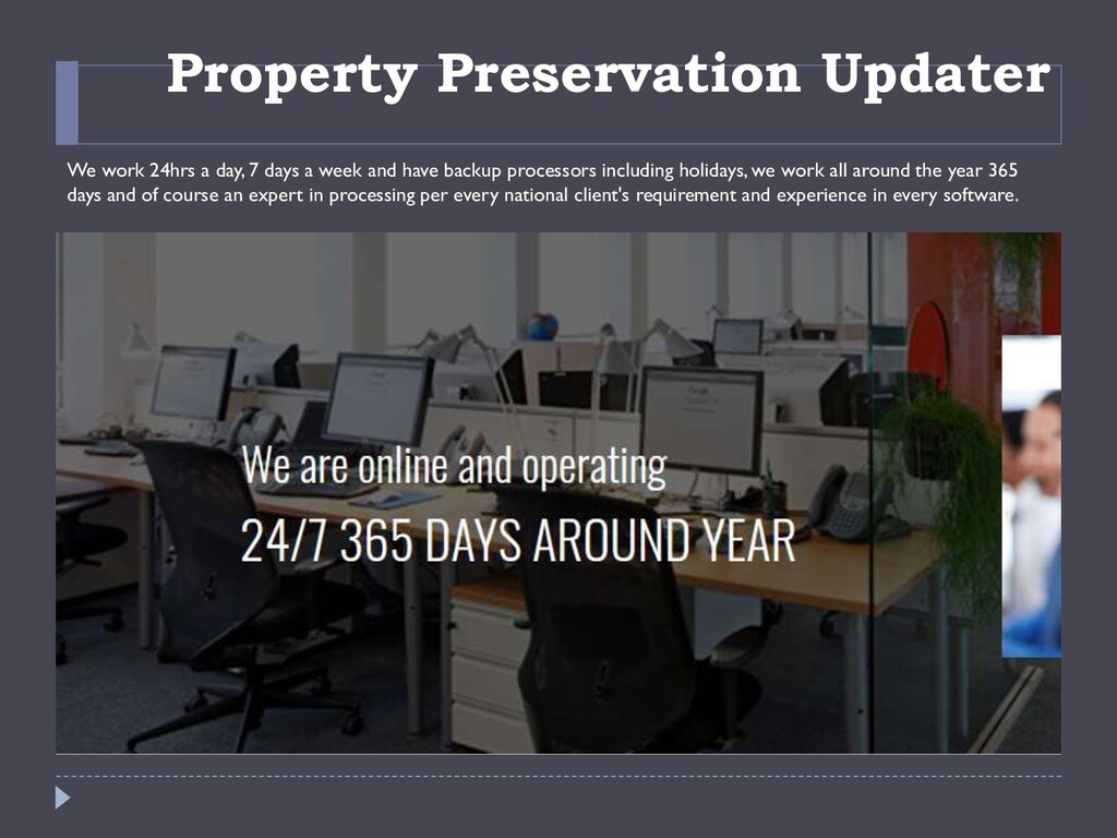Property Preservation Processing Company Speaker Deck