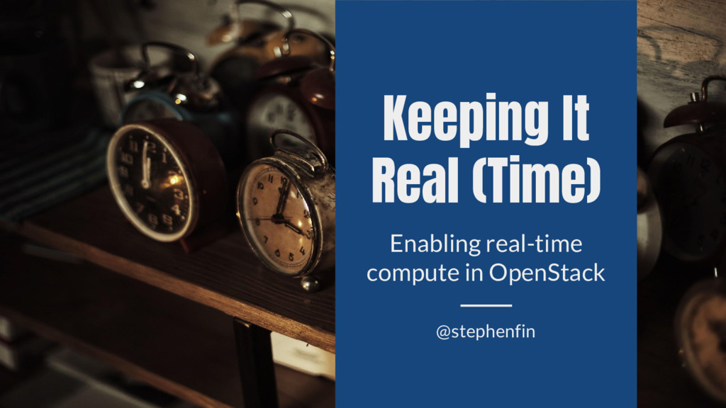 Keeping it Real(Time) Speaker Deck