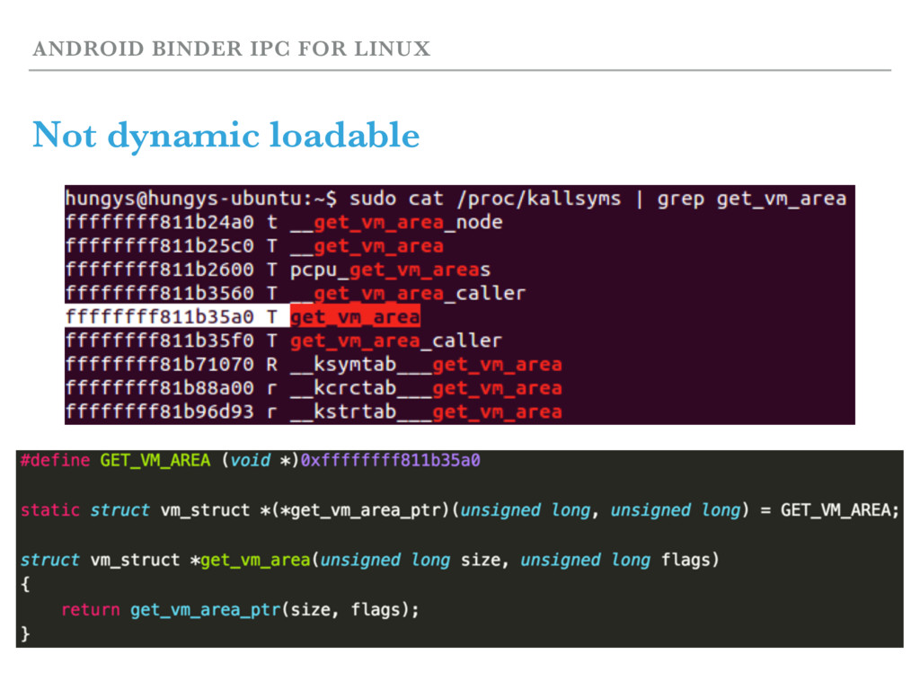Android Binder IPC for Linux Speaker Deck