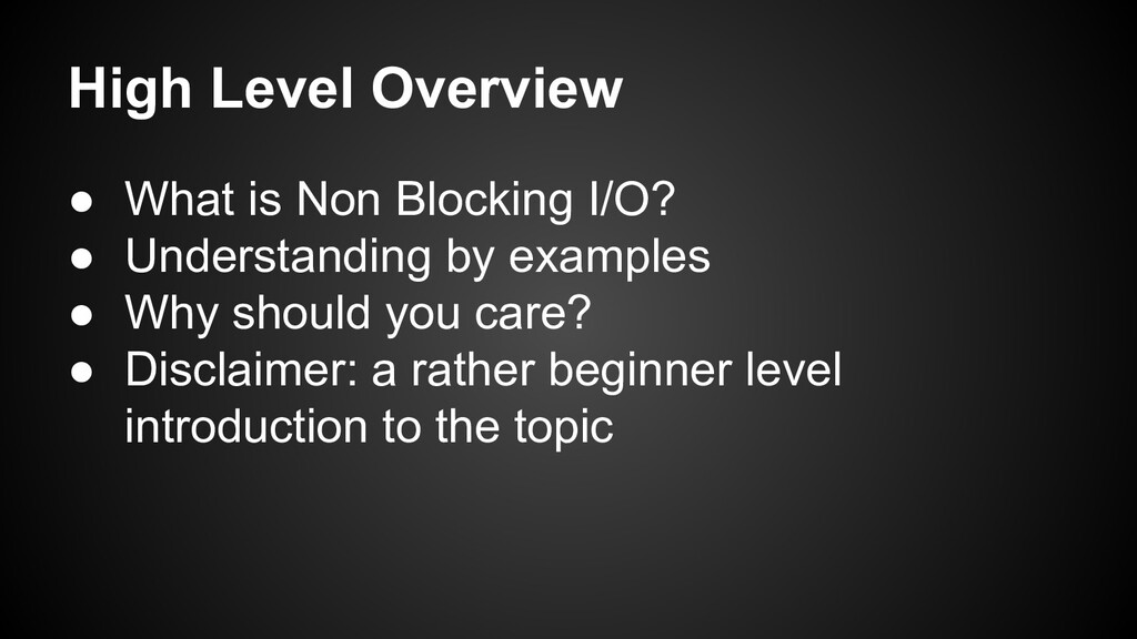 Understanding Non Blocking IO With Python Speaker Deck