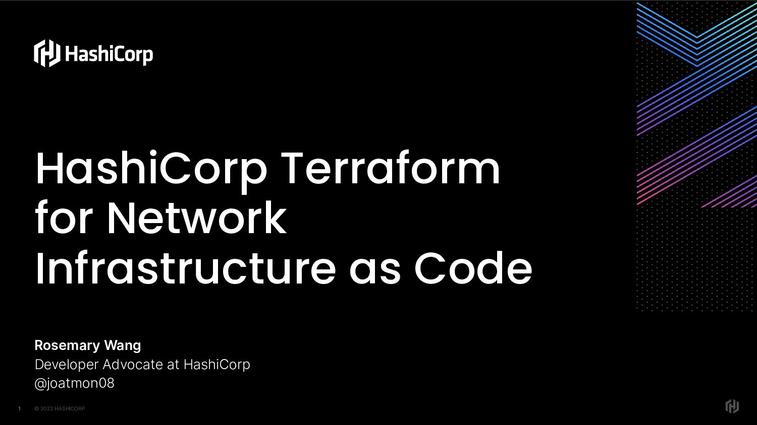 HashiCorp Terraform for Network Infrastructure as Code Speaker Deck