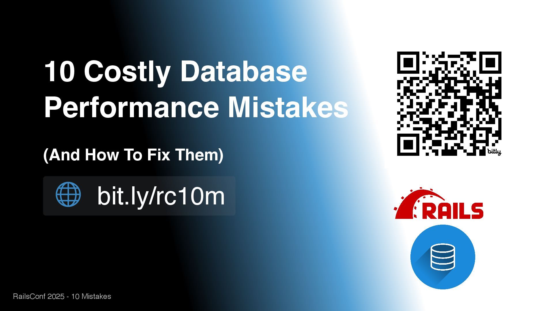 10 Costly Database Performance Mistakes And How To Fix Them Speaker