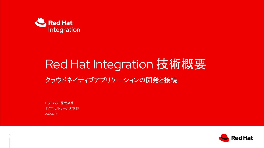 Red Hat Integration Technical Overview Speaker Deck