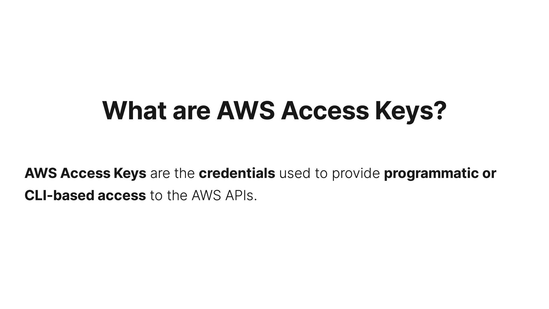 An attacker’s guide to AWS Access Keys Speaker Deck