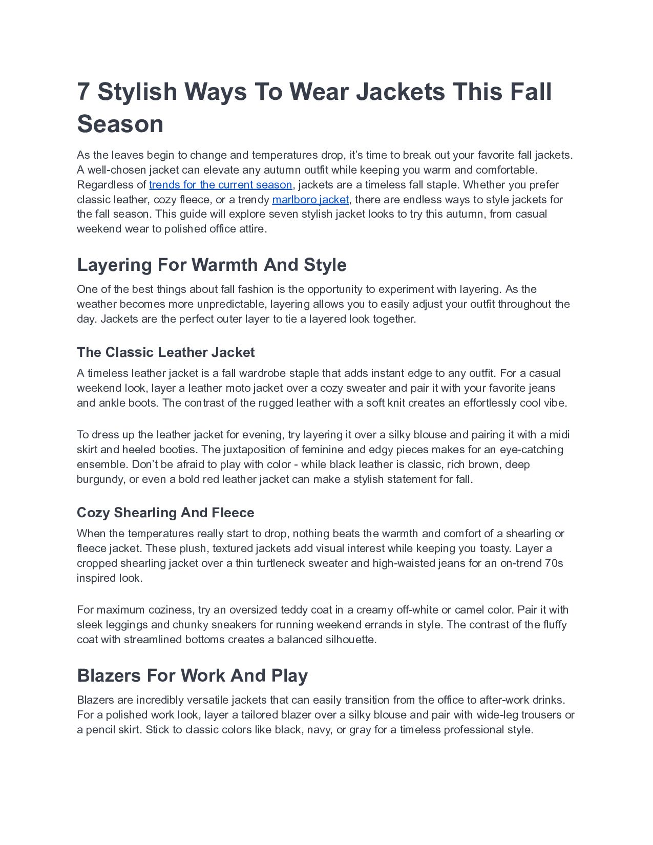 7 Stylish Ways To Wear Jackets This Fall Season Speaker Deck