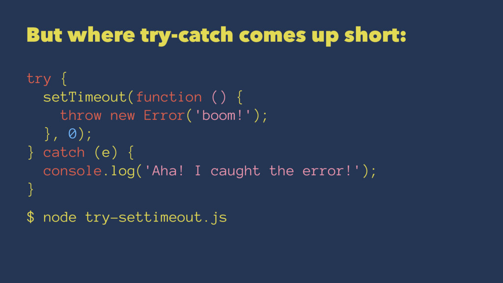 Robust Error Handling in Node.js Speaker Deck
