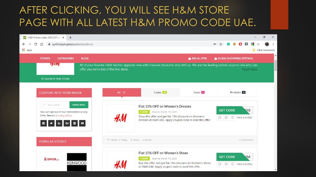 How To Use H&M Coupon Code Speaker Deck