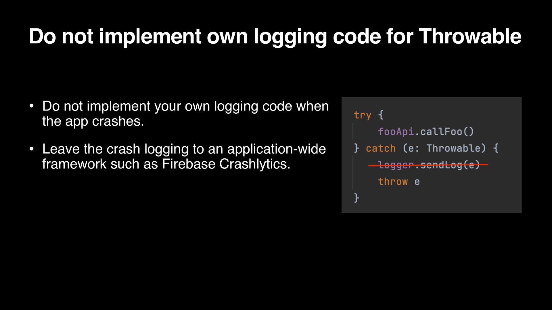 Don’t use runCatching Speaker Deck