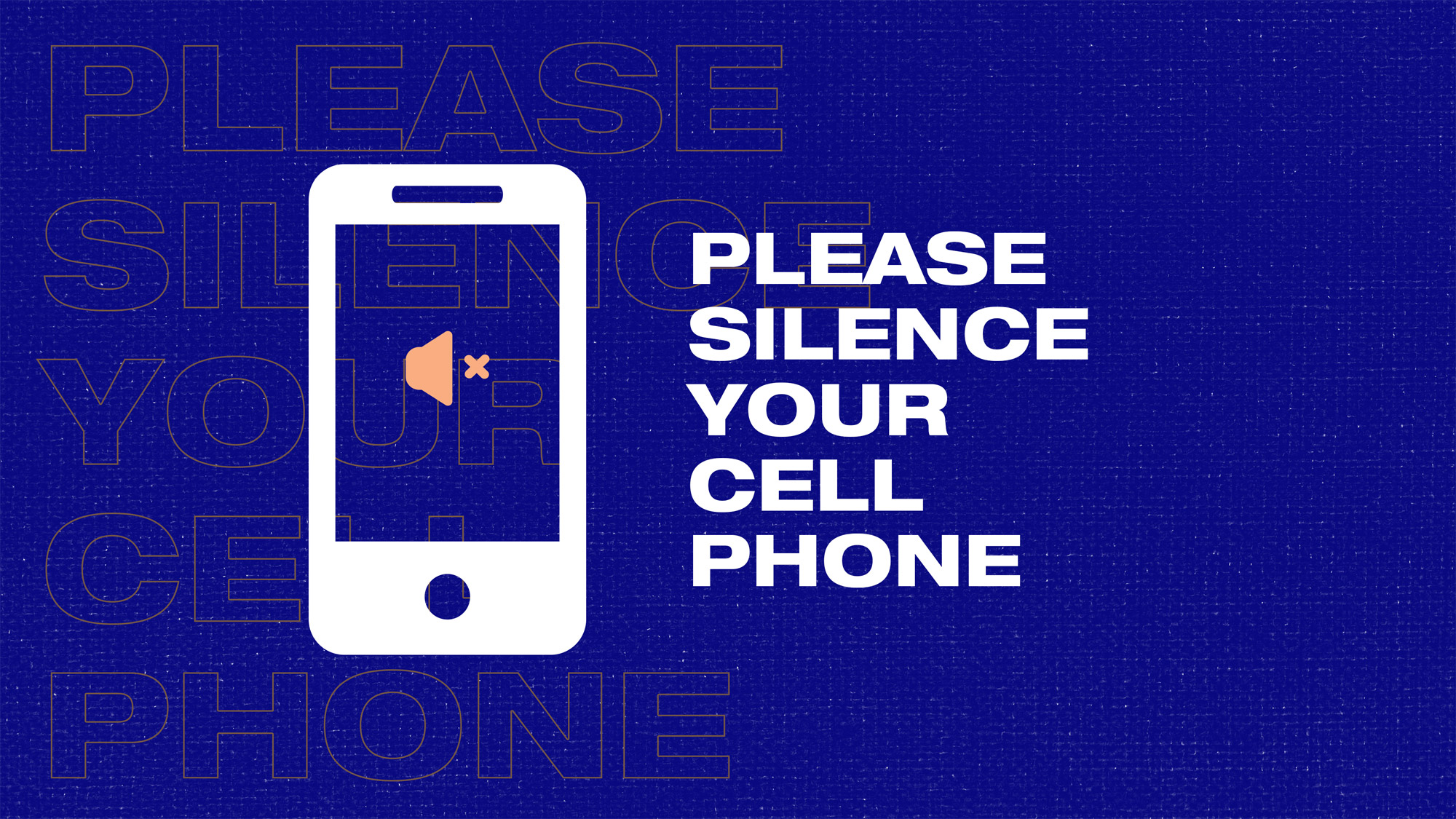 Please silence your cell phone Sunday Social