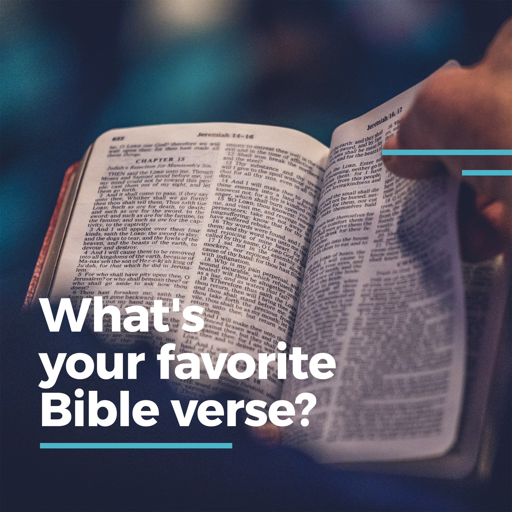 What's your favorite Bible verse? Sunday Social