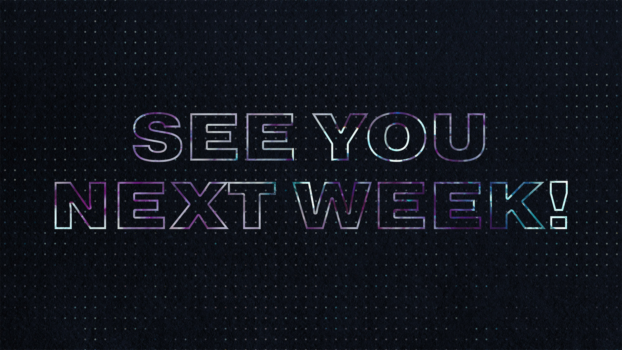 See you next week Sunday Social