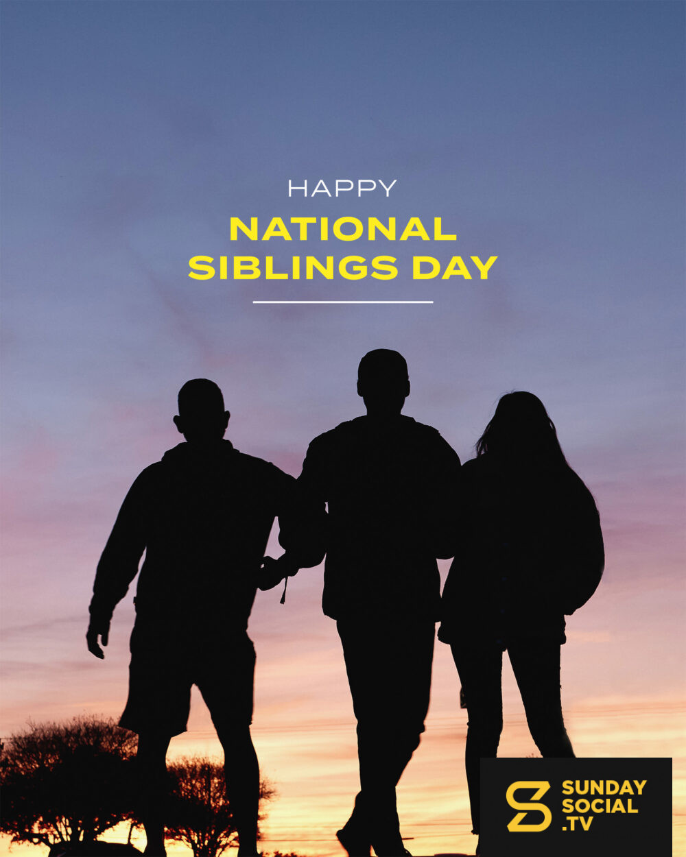 Happy National Siblings Day Sunday Social
