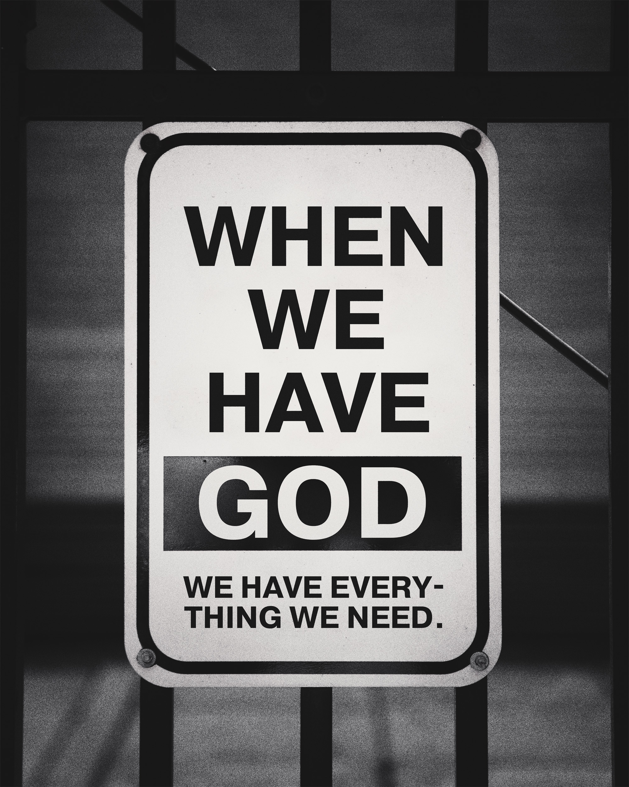 When we have God, we have everything we need. Sunday Social