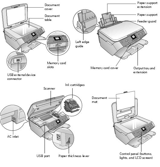 Epson Stylus CX7800 Parts