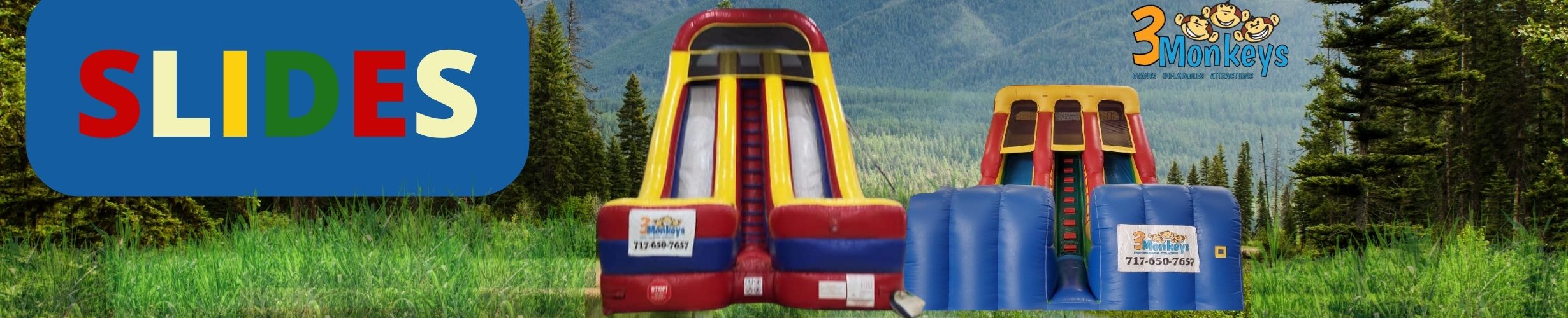 Inflatable Slide Rentals 3 Monkeys Inflatables York, PA