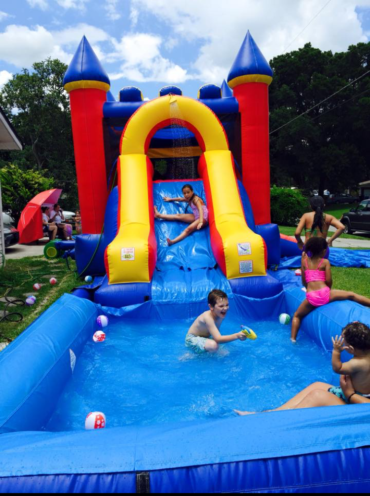 Large Castle Water Slide Combo with Pool Apopka FL