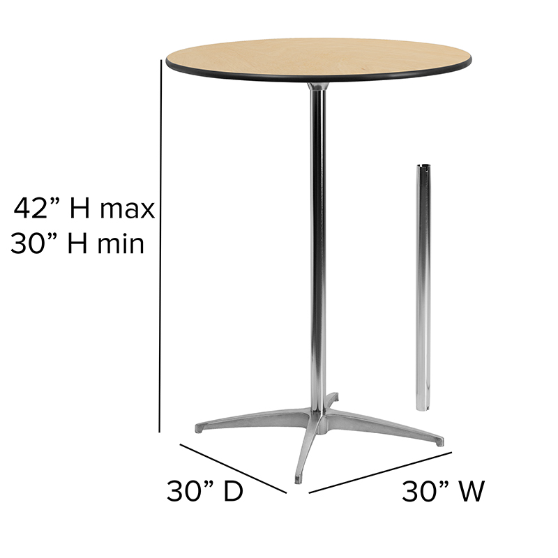 30" Cocktail Table Rentals Perfect for serving or seating your guests