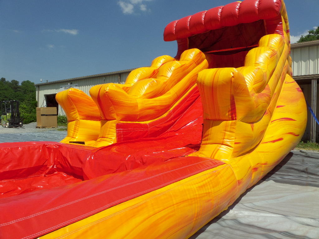 Rent A 13' Little Lava Flor Water Slide from A Bounceable Time