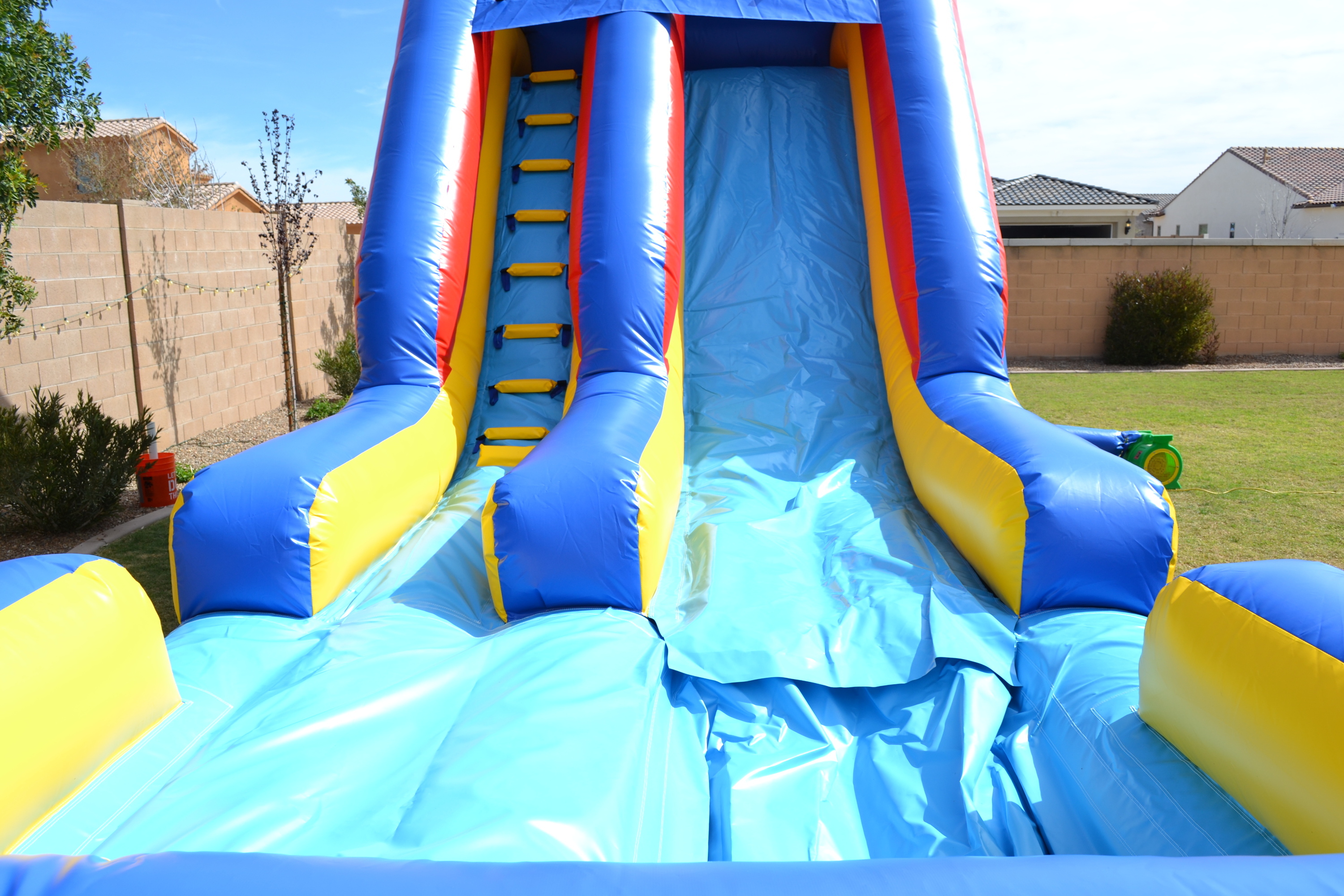 All our big slides, Lightning, the Dual Lane and Wipe Out feature a