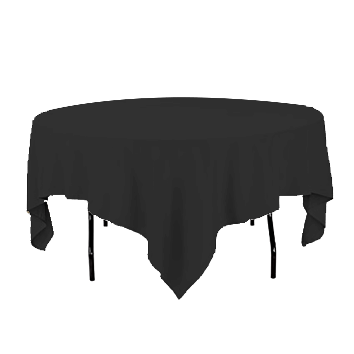 Black Table Linens Rentals for Round Tables Austin TX
