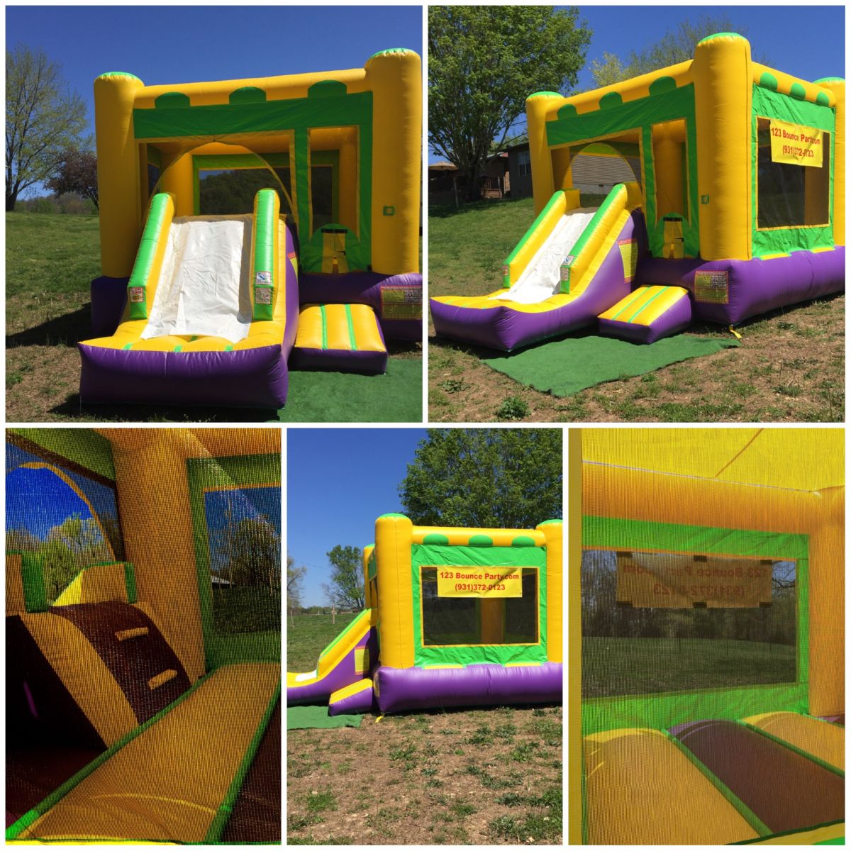 123 Bounce Party LLC party rentals start at just 75, cleaned weekly
