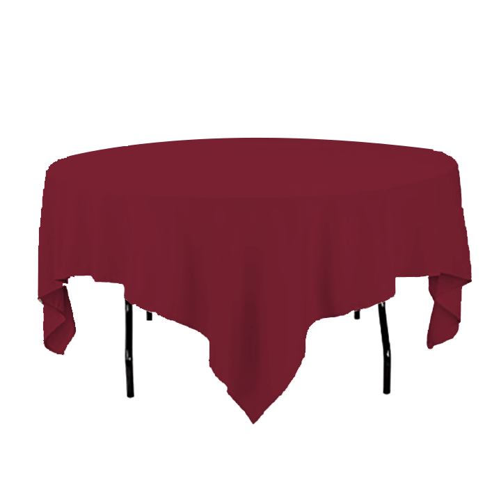 Maroon Table Linens Rentals for Round Tables Austin TX